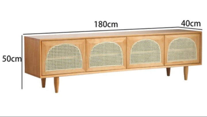 LONN Solid Wood TV Cabinet