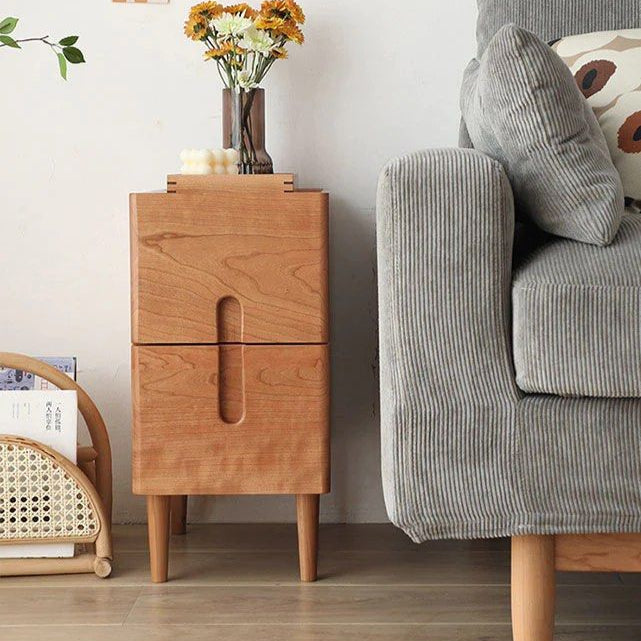 ANSRA Slim Solid Wood Nightstand