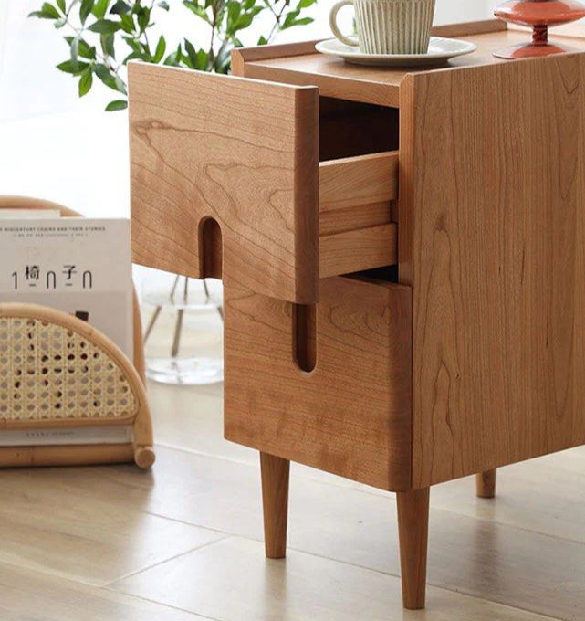 ANSRA Slim Solid Wood Nightstand