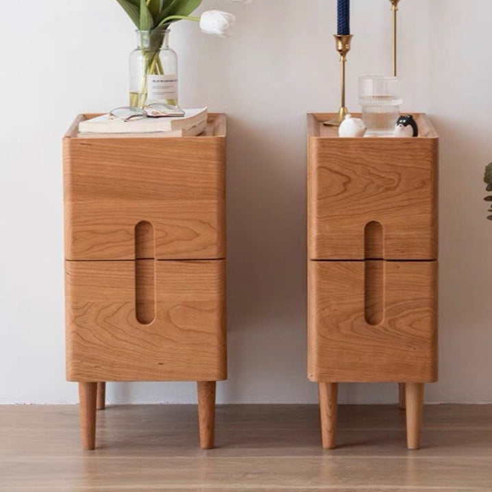 ANSRA Slim Solid Wood Nightstand