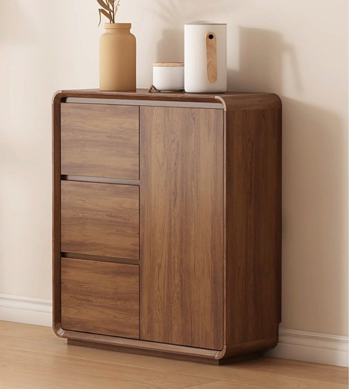 VALENTINA Modern Walnut Slim Sideboard
