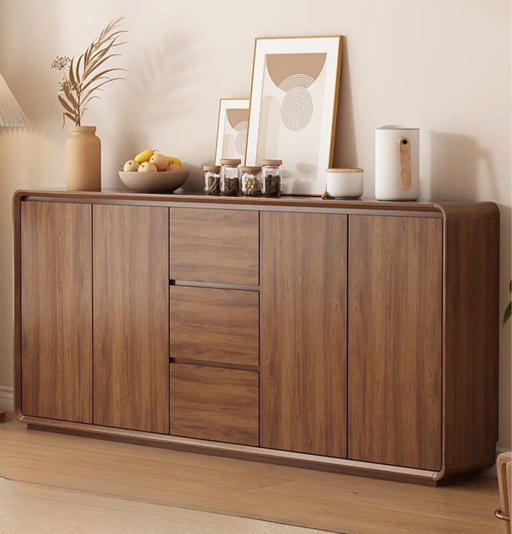 VALENTINA Modern Walnut Slim Sideboard