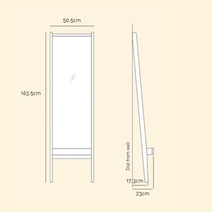AORN Solid Wood Mirror