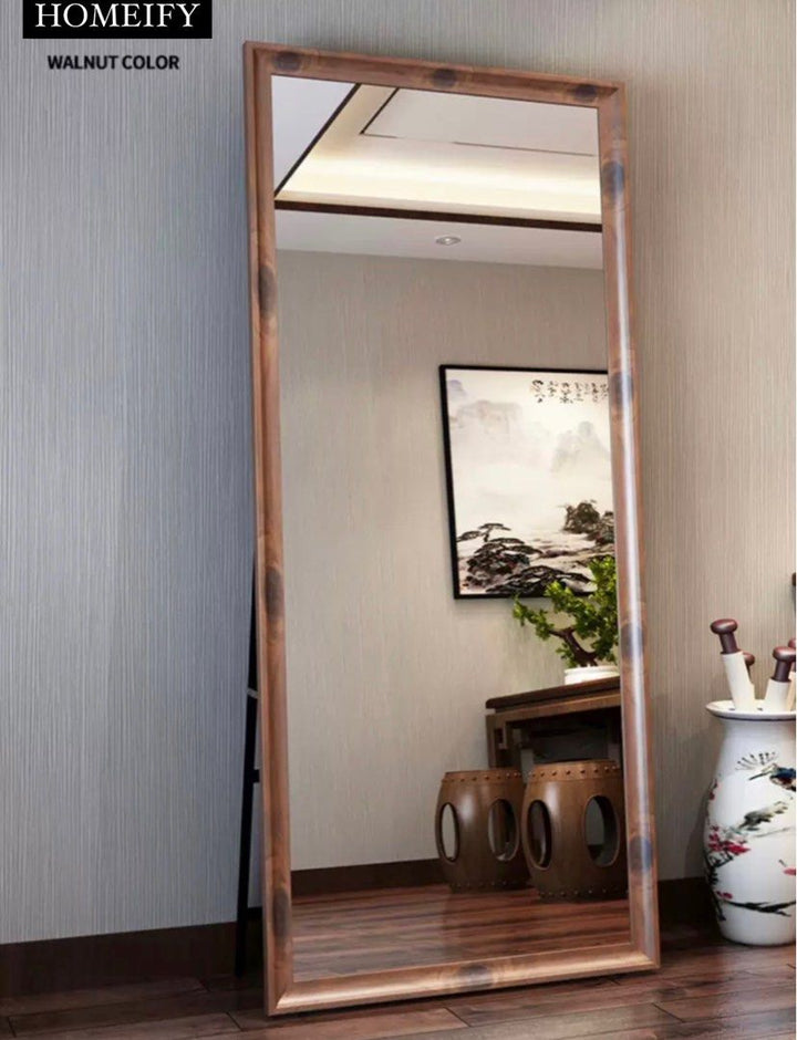 ASFURE Wood Frame Mirror