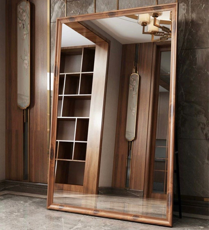 ASFURE Wood Frame Mirror