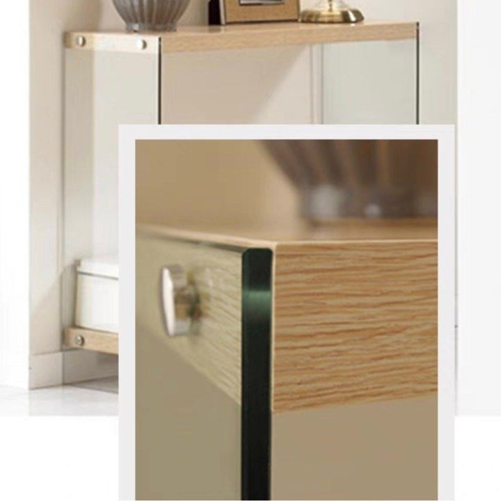 RAQUEL Japandi White Oak Console Table