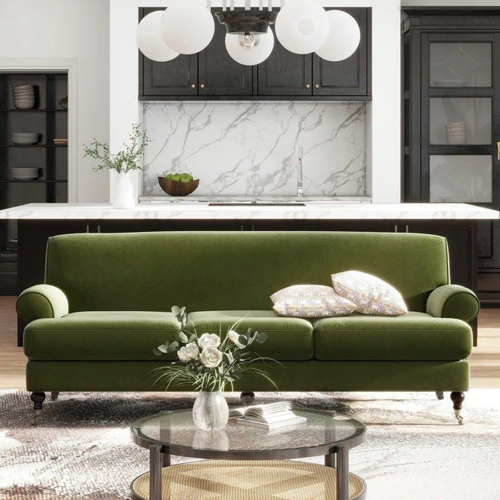 ASHEIL Victorian Velvet Sofa
