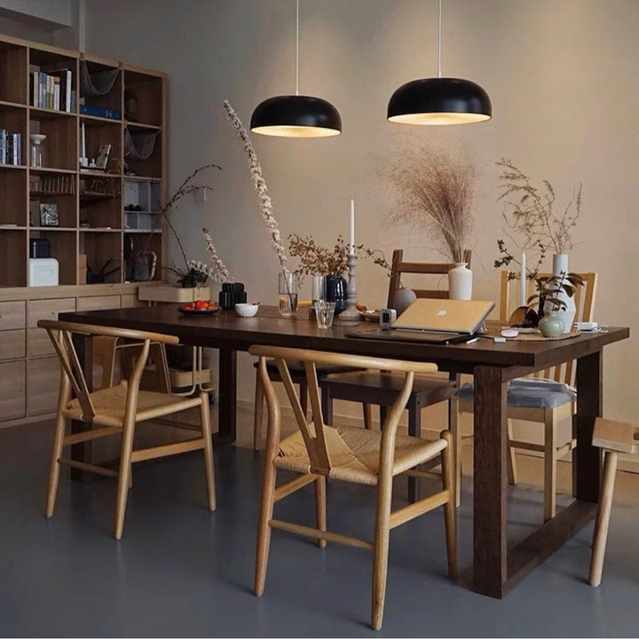 LEROI Rustic Solid Wood Dining Table