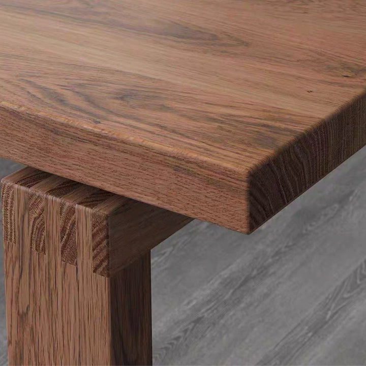 LEROI Rustic Solid Wood Dining Table