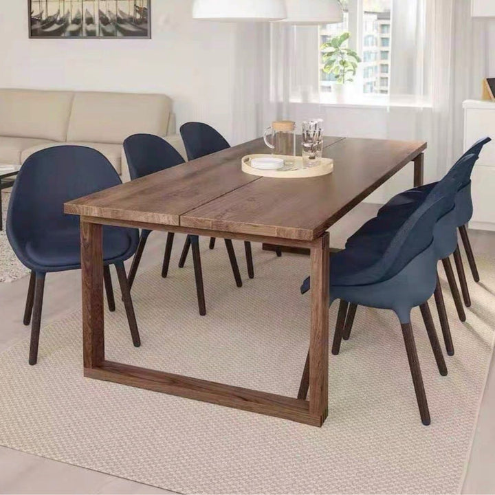 LEROI Rustic Solid Wood Dining Table