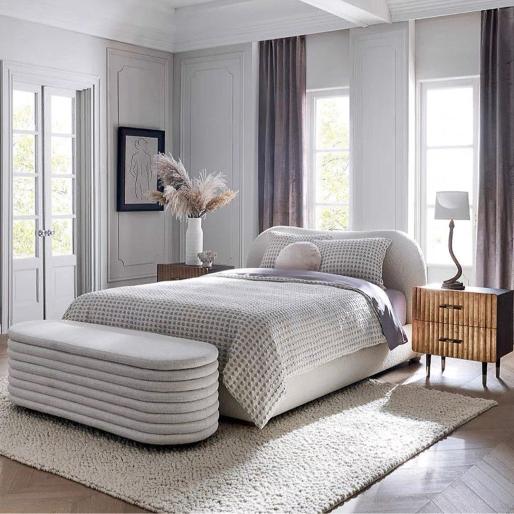 ASTUN Modern Boucle Bedframe