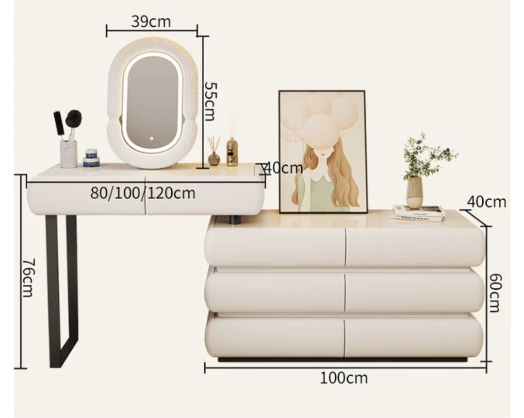 ATELIE Modern Vanity Table Set