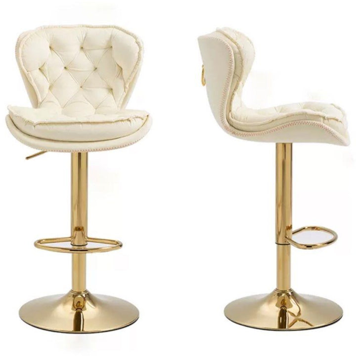 HEMMING Luxury Gold Velvet Bar Stool