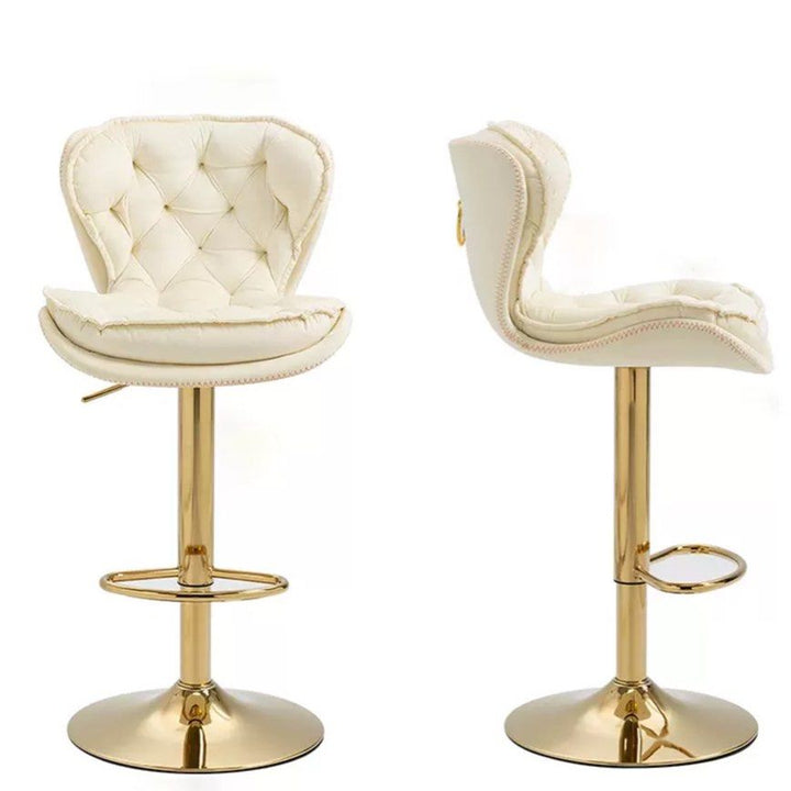 HEMMING Luxury Gold Velvet Bar Stool