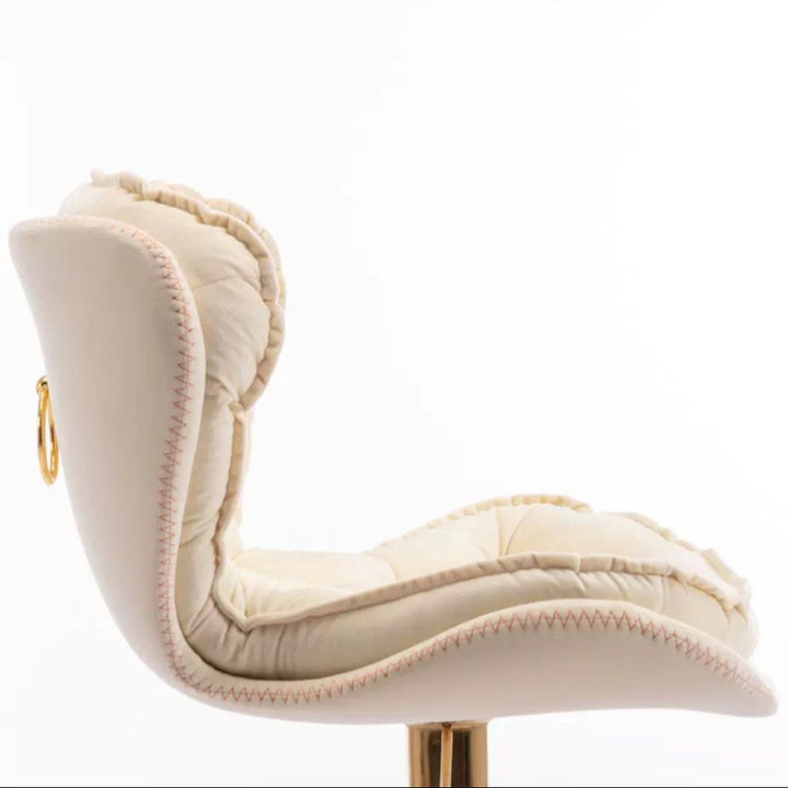 HEMMING Luxury Gold Velvet Bar Stool