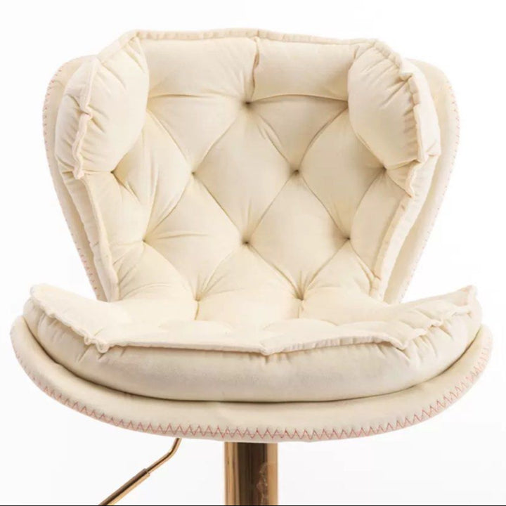 HEMMING Luxury Gold Velvet Bar Stool