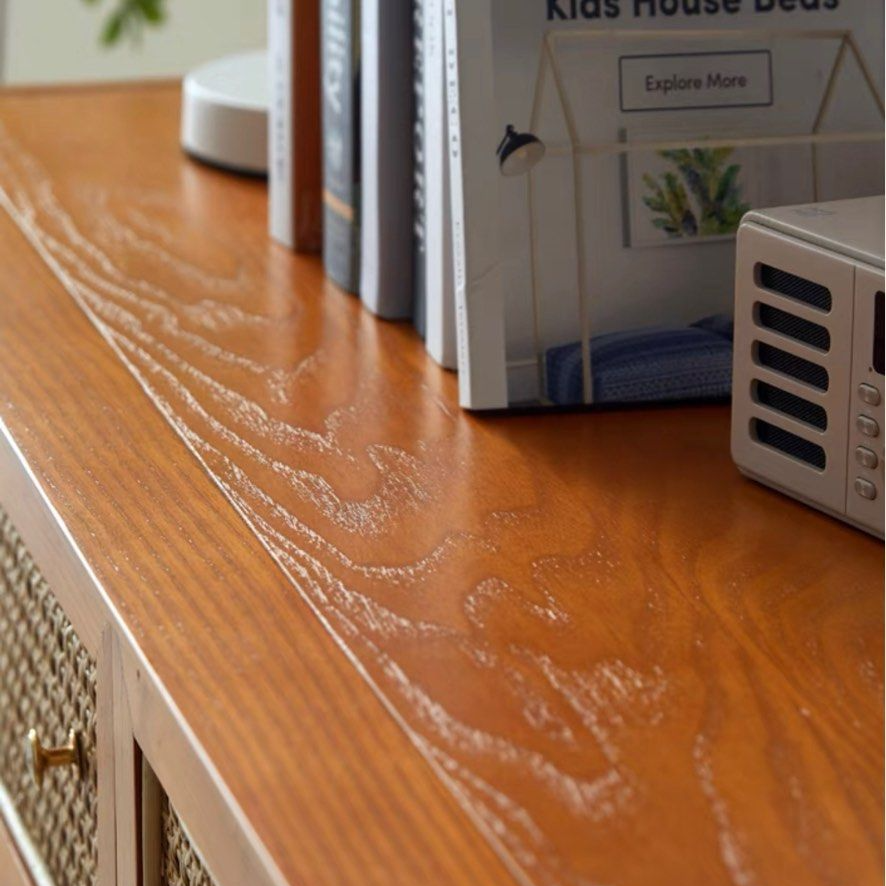 HESSINGTON Modern Rustic Rattan Sideboard