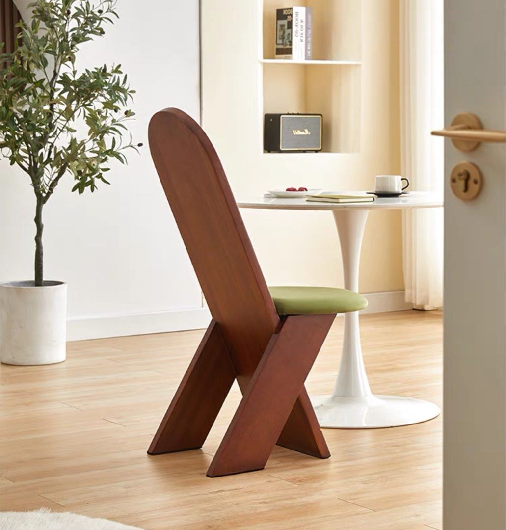 NORRIN Mid-Century Solid Wood Dining Chair - Radical Homes Singapore