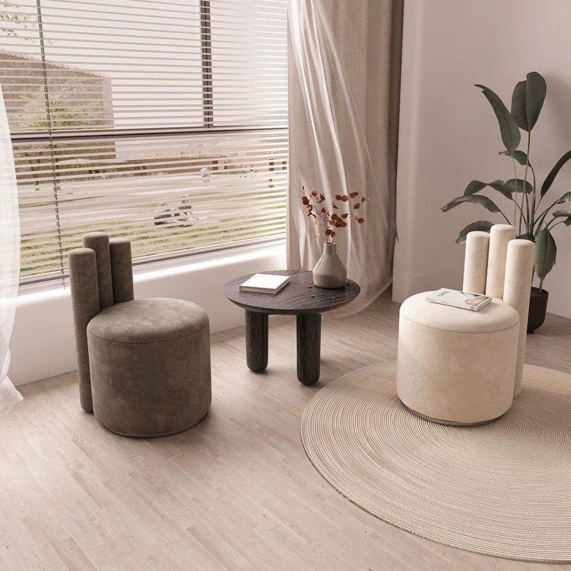AURA Modern Leather Vanity Chair
