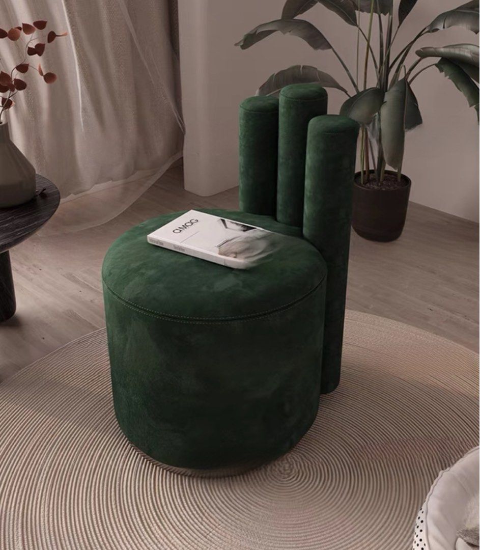 AURA Modern Leather Vanity Chair