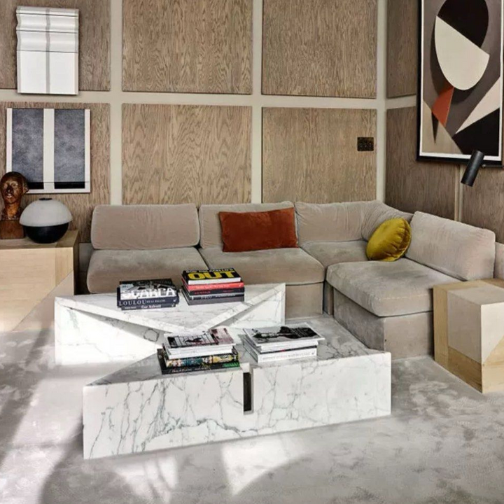 ANNETTE Modern Marble Coffee Tables