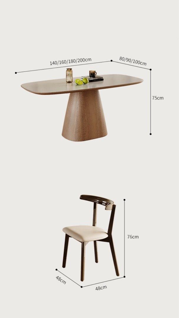LOERA Modern Sintered Stone Dining Table
