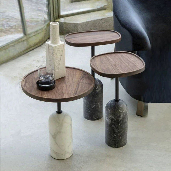 KALNES Modern Marble Side Table