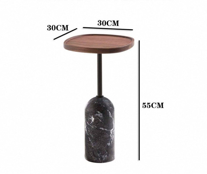 KALNES Modern Marble Side Table