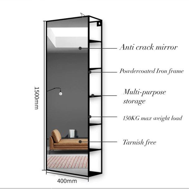 AUSTIN Modern Wall Mirror Shelf
