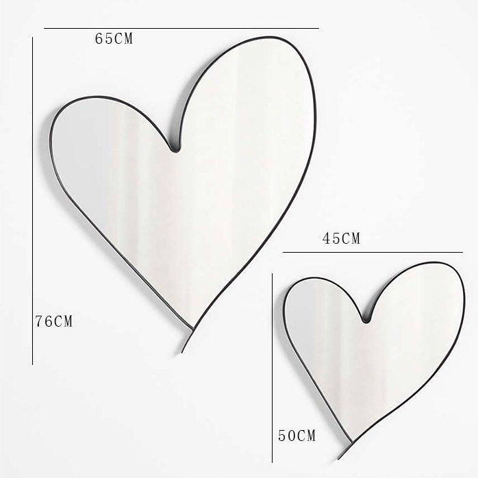 AVA Modern Heart-Shaped Mirror