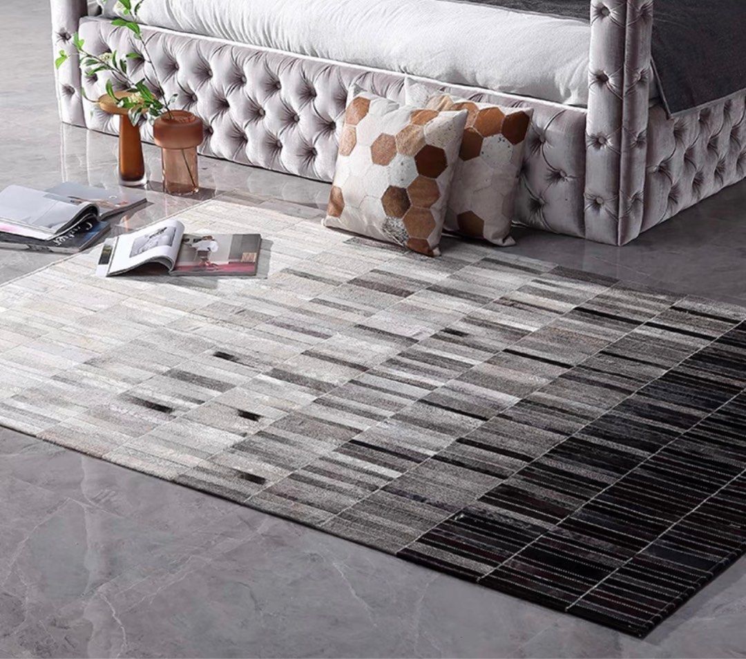 BIFUR Modern Cowhide Leather Rug