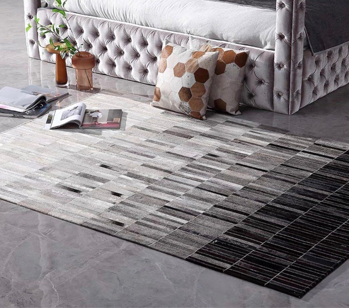 BIFUR Modern Cowhide Leather Rug