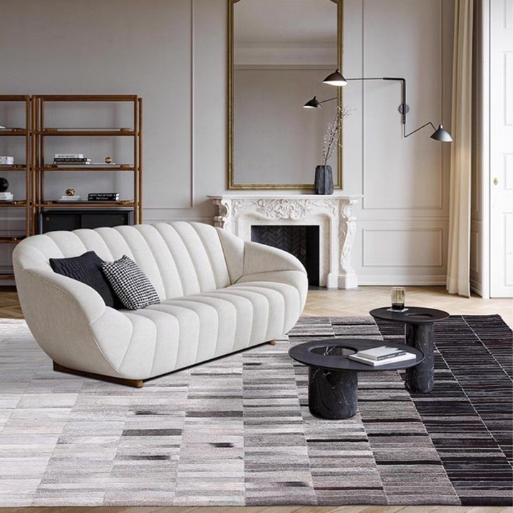 BIFUR Modern Cowhide Leather Rug
