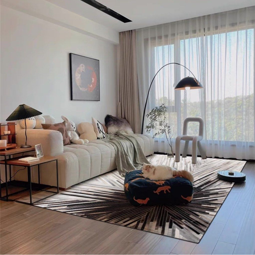 BIFUR Modern Cowhide Leather Rug