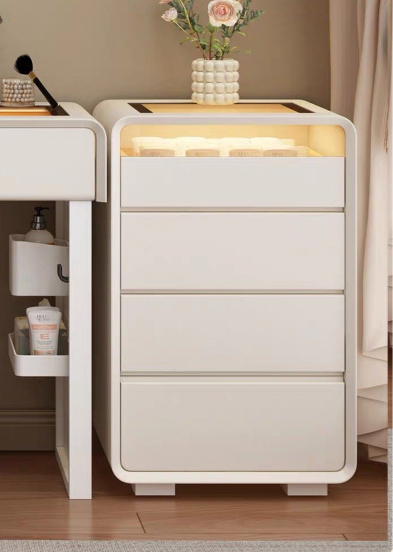 AVI Modern Solid Wood Vanity Table