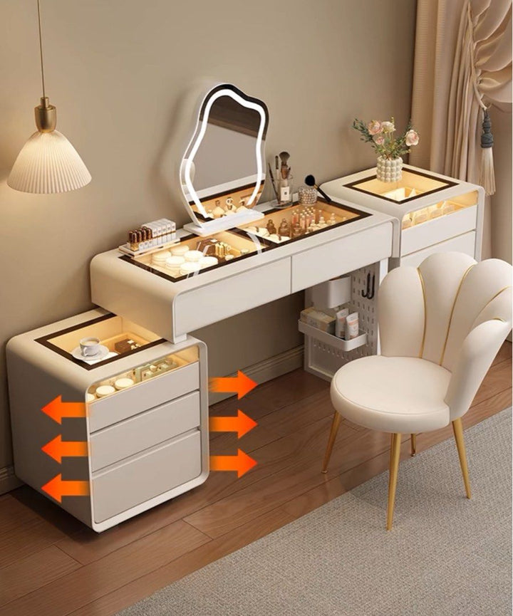 AVI Modern Solid Wood Vanity Table