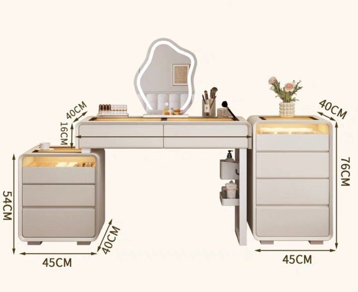 AVI Modern Solid Wood Vanity Table