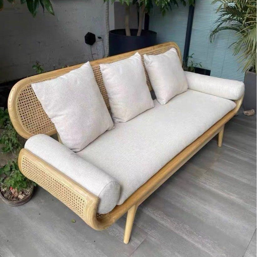 BELMORO Modern Rattan Sofa