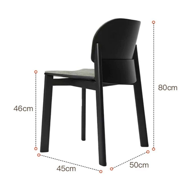HUNKEL Modern Solid Wood Dining Chair - Radical Homes Singapore