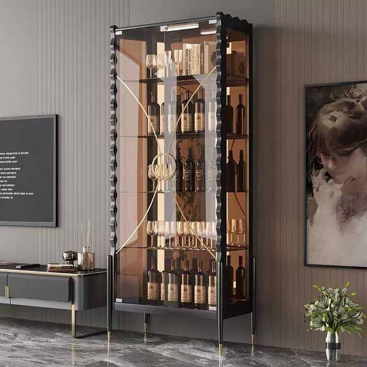 AXEN Modern Glass Display Cabinet