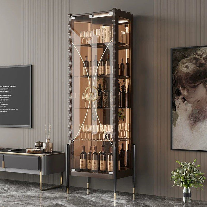 AXEN Modern Glass Display Cabinet