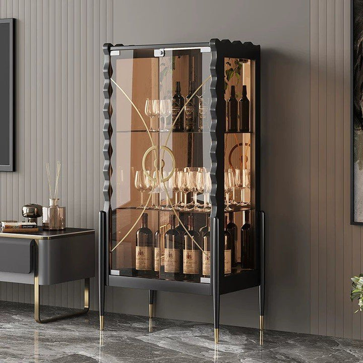 AXEN Modern Glass Display Cabinet