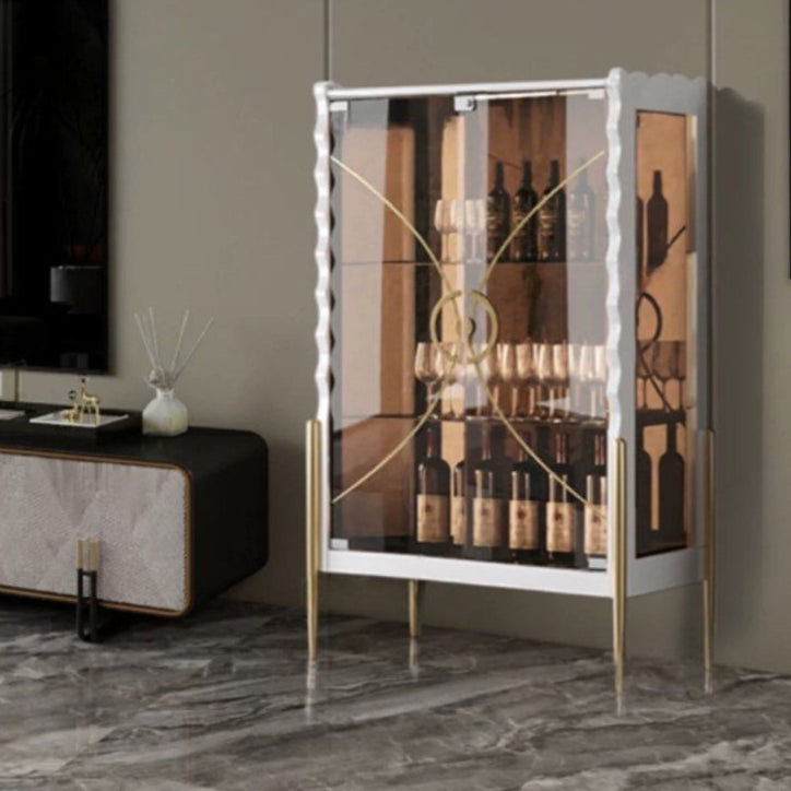 AXEN Modern Glass Display Cabinet