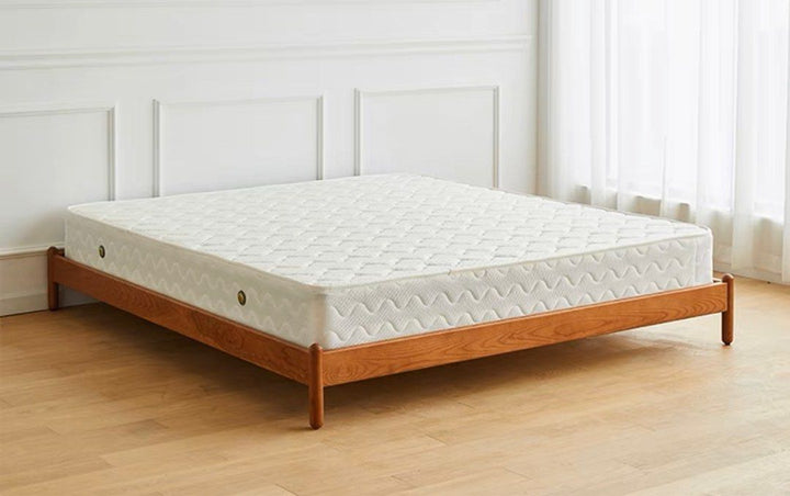 AZEIS Modern Walnut Bed Frame