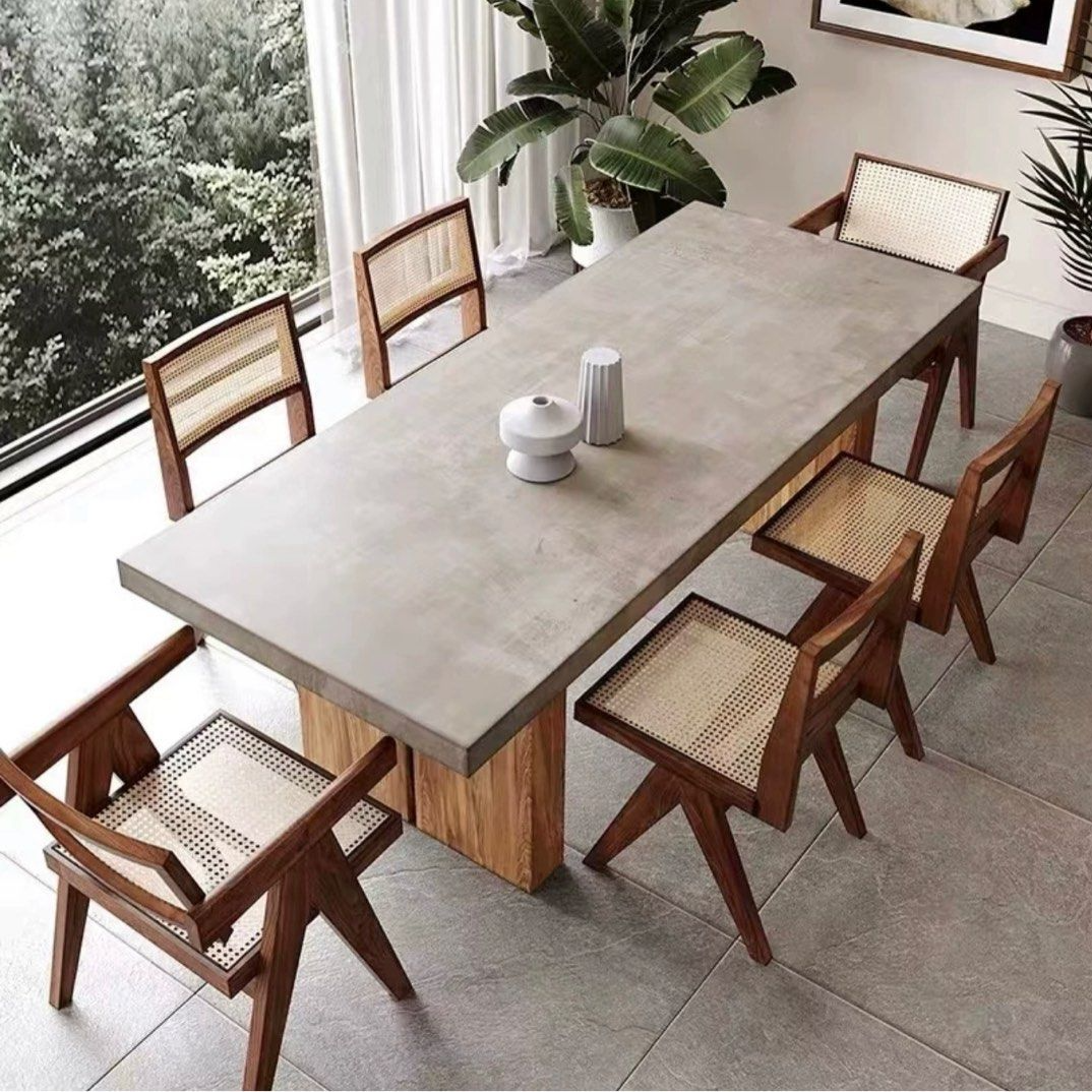 THATCHER Industrial Concrete Dining Table