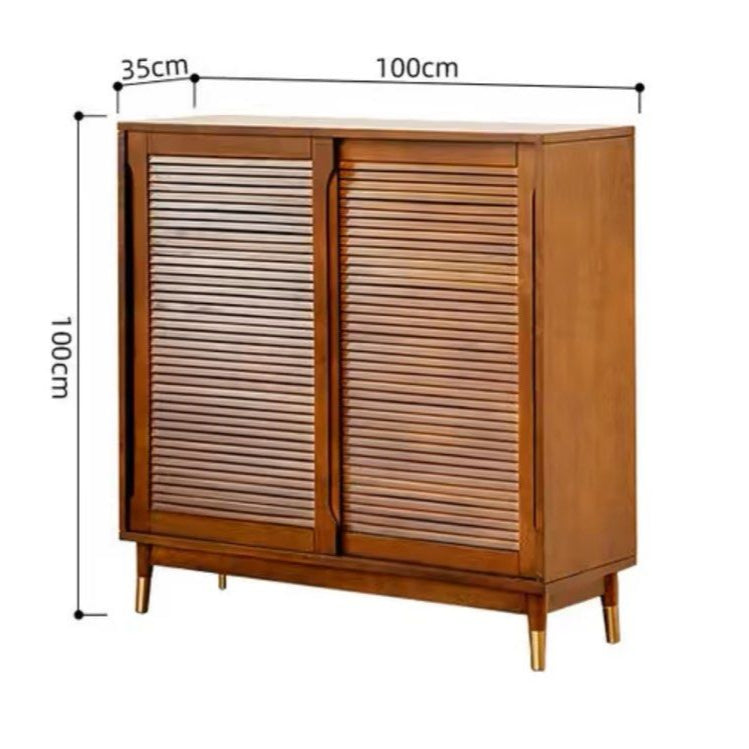 BAKAR Rustic Solid Wood Shoe Cabinet