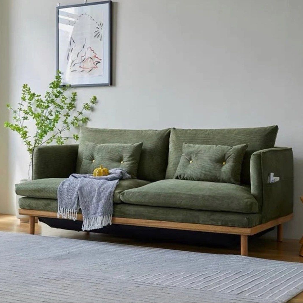 ALVERRA Modern Fabric Sofa Bed
