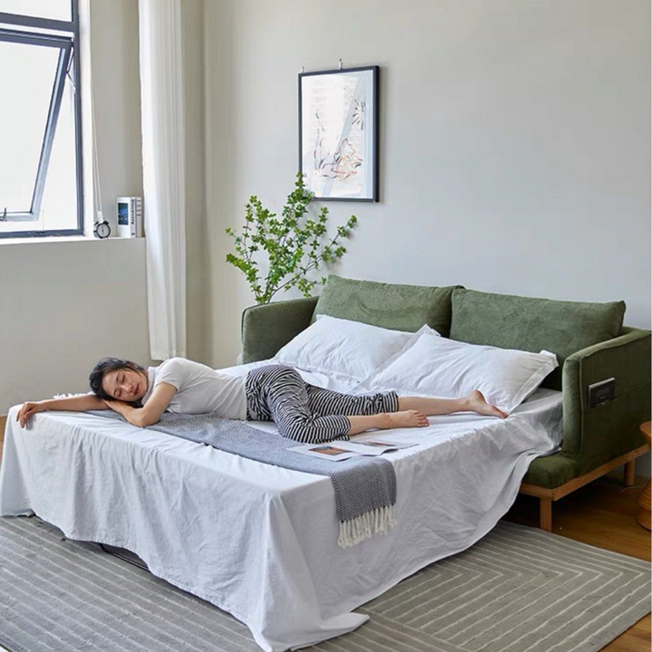ALVERRA Modern Fabric Sofa Bed