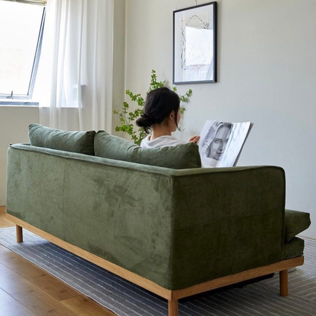 ALVERRA Modern Fabric Sofa Bed