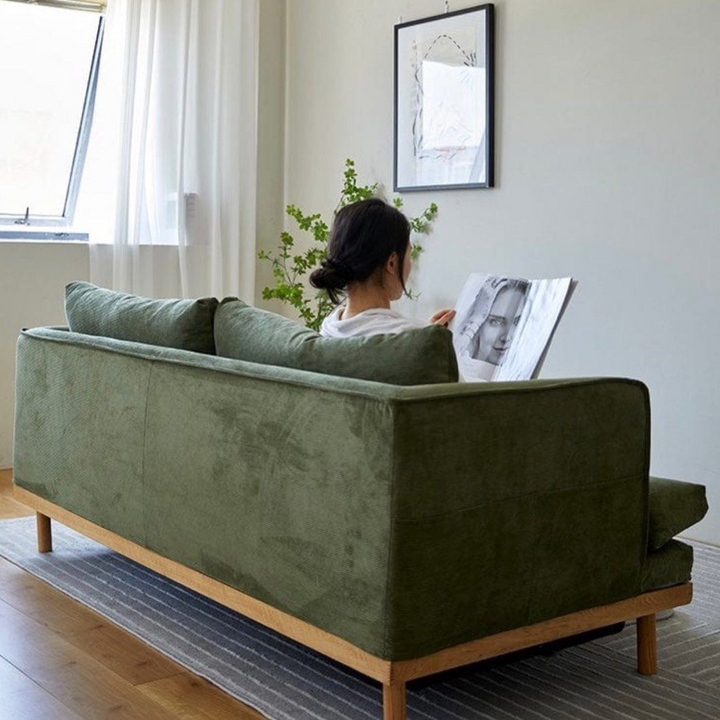 ALVERRA Modern Fabric Sofa Bed